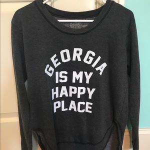Grayish/ black sweatshirt